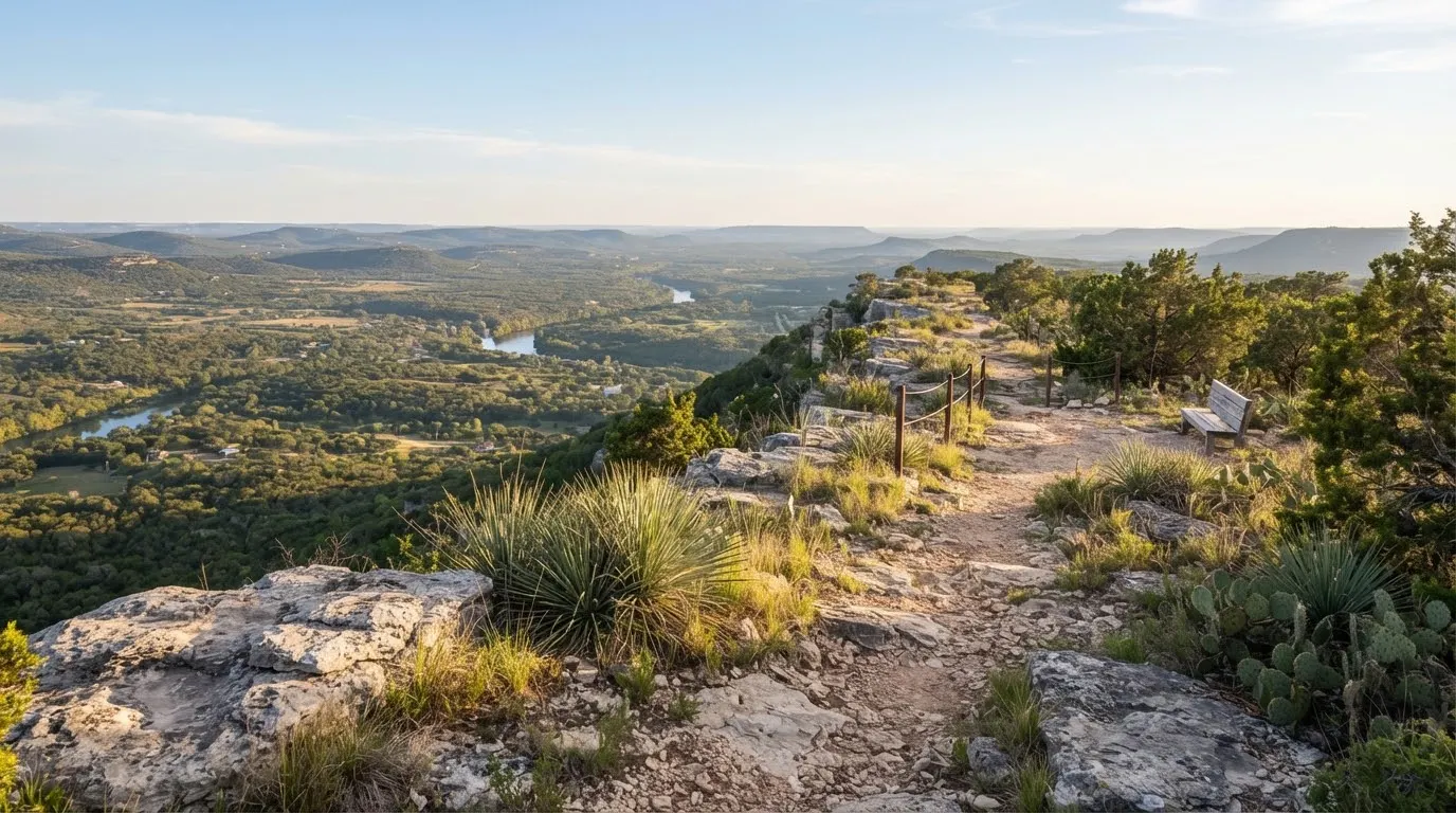An elevated hilltop ridge tract near Dripping Springs.