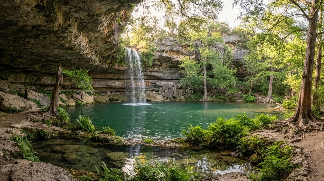 Hamilton Pool Preserve near Dripping Springs Texas.